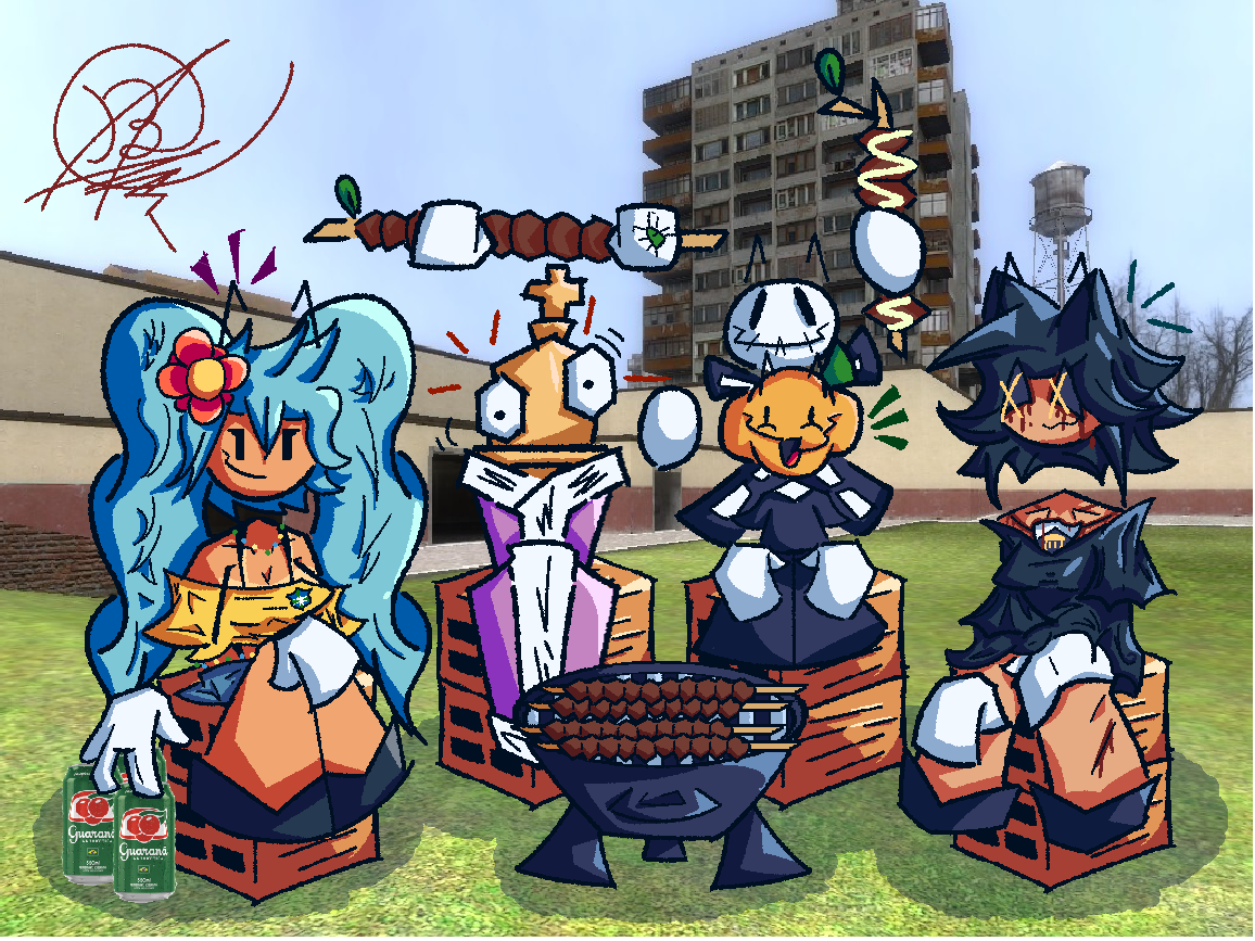 BBQ drawing with a lot of popular fellas. - February 13rd