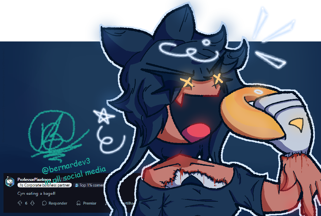 Cyn eating a bagel. - June 9th