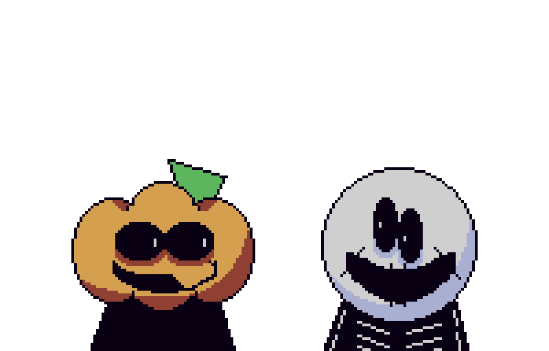 Skid and Pump pixel art - December 14th